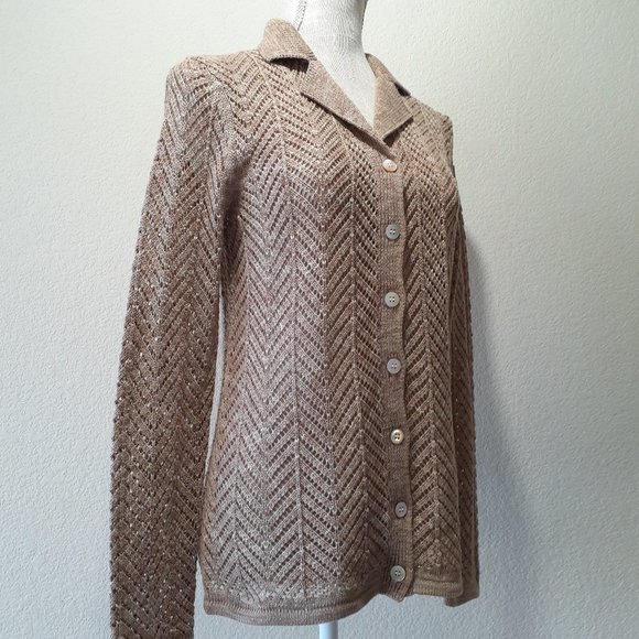 Doncaster  Knit Cardigan 100% cotton - Picture 3 of 14